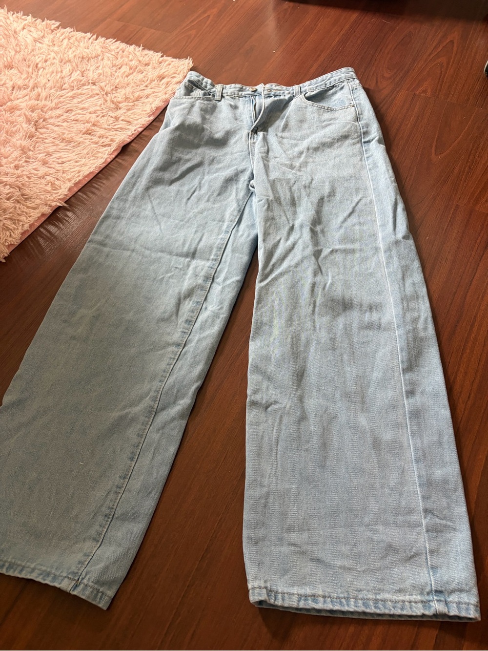 Light Wash Wide Leg Jeans